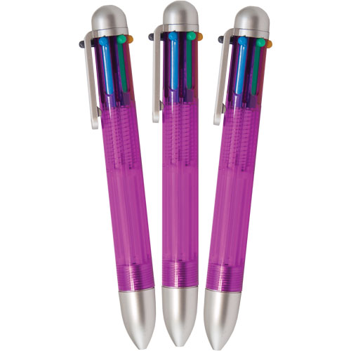 Color Click Pens Blank - Purple
