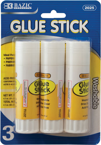 0.7 oz Large Glue Stick (3 Pack)