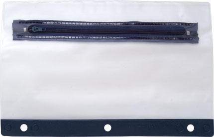 Blue 3 Ring Pencil Pouch