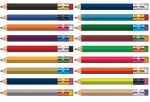 Personalized Round Golf Pencils With Eraser - 1 Color Imprint