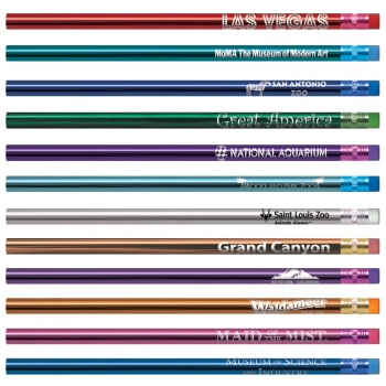 Home & Garden w/GLITZY 24 Round Personalized Pencils in 24 different