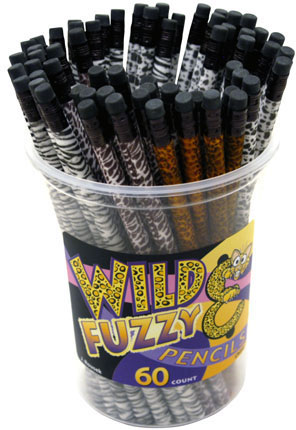 Wild & Fuzzy Pencils in a Tub