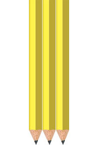 Pastel Yellow Golf Pencils - Hexagon - Bulk