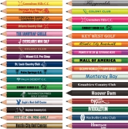 Personalized Hexagon Golf Pencils - Text Only