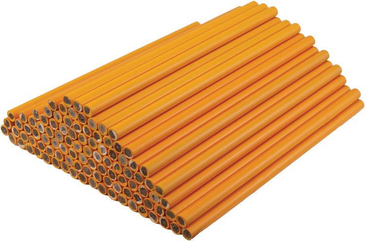 Yellow Pencil Sticks - Round - Blank