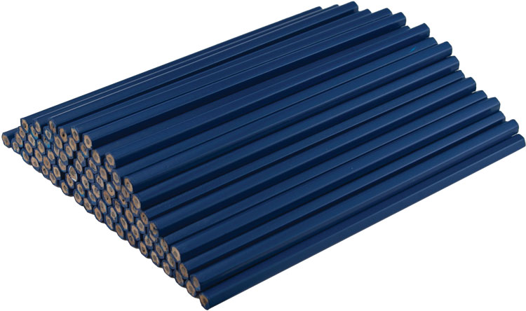 Royal Blue Pencil Sticks - Hexagon - Blank