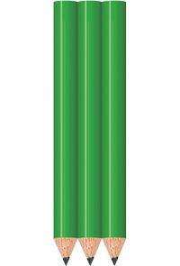 Light Green Golf Pencils - Round - Bulk