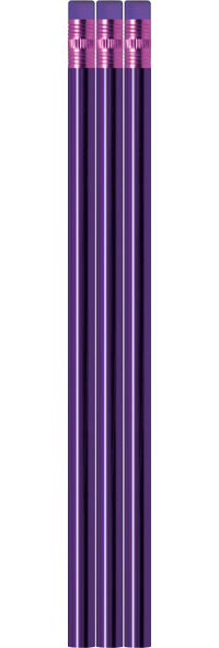 Purple Metallic Foil Pencils