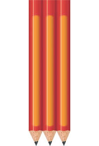 Red Heat Activated Golf Pencils - Round - Bulk