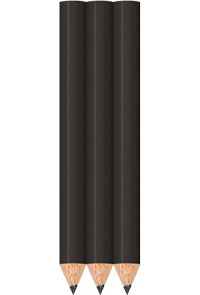 Matte Black Golf Pencils - Round - Bulk