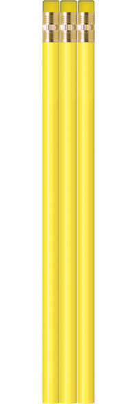 Pastel Yellow Pencils - Round - Blank