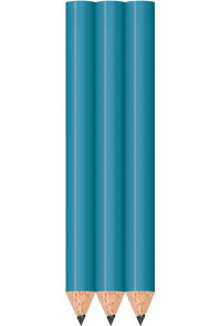Sky Blue Golf Pencils - Round - Bulk