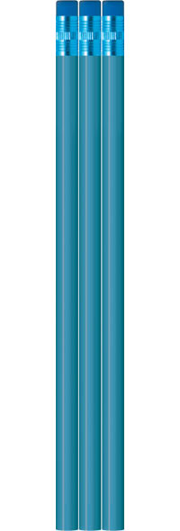 Sky Blue Pencils - Round - Blank