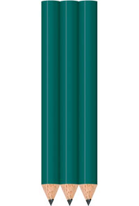 Teal Golf Pencils - Round - Bulk