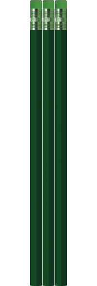 Golf Green Pencils - Hexagon - Blank