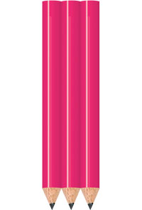 Neon Pink Golf Pencils - Round - Bulk