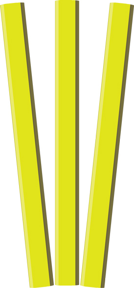 Neon Yellow Carpenter Pencil - Blank