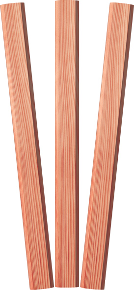 Natural Carpenter Pencils - Lacquered - Blank