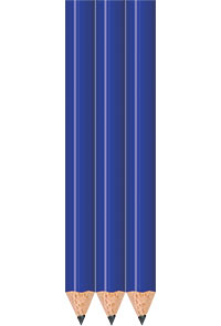 Lapis Blue Golf Pencils - Round - Bulk