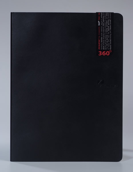 Large Zequenz 360° Journals - Black - Ruled Pages